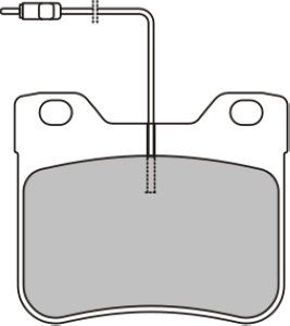 EEC Комплект тормозных колодок, дисковый тормоз BRP0715