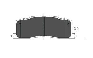 EEC Комплект тормозных колодок, дисковый тормоз BRP0754
