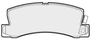 EEC Комплект тормозных колодок, дисковый тормоз BRP0777