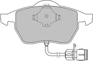 EEC Piduriklotsi komplekt,ketaspidur BRP0789