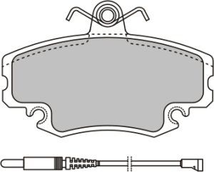 EEC Piduriklotsi komplekt,ketaspidur BRP0810