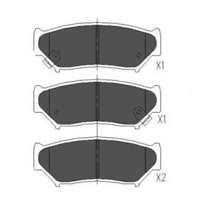 EEC Piduriklotsi komplekt,ketaspidur BRP0844