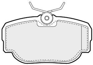 EEC Комплект тормозных колодок, дисковый тормоз BRP0908