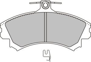 EEC Piduriklotsi komplekt,ketaspidur BRP0912