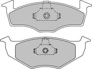 EEC Piduriklotsi komplekt,ketaspidur BRP0933