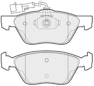 EEC Piduriklotsi komplekt,ketaspidur BRP0937