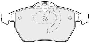 EEC Комплект тормозных колодок, дисковый тормоз BRP0941
