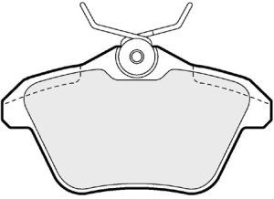 EEC Piduriklotsi komplekt,ketaspidur BRP0943