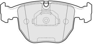 EEC Комплект тормозных колодок, дисковый тормоз BRP0948