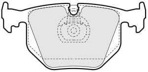 EEC Piduriklotsi komplekt,ketaspidur BRP0956