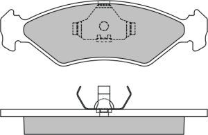 EEC Piduriklotsi komplekt,ketaspidur BRP0959