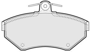 EEC Комплект тормозных колодок, дисковый тормоз BRP0961