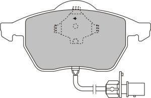 EEC Комплект тормозных колодок, дисковый тормоз BRP0964