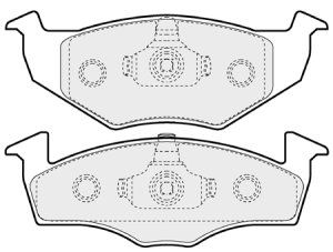 EEC Piduriklotsi komplekt,ketaspidur BRP0974