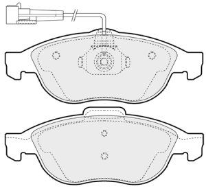 EEC Комплект тормозных колодок, дисковый тормоз BRP1000