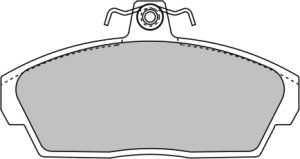 EEC Комплект тормозных колодок, дисковый тормоз BRP1019