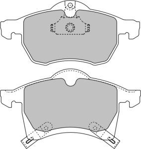 EEC Piduriklotsi komplekt,ketaspidur BRP1023