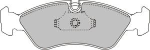 EEC Комплект тормозных колодок, дисковый тормоз BRP1031