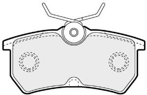 EEC Комплект тормозных колодок, дисковый тормоз BRP1039