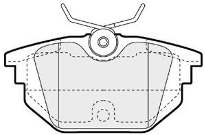 EEC Комплект тормозных колодок, дисковый тормоз BRP1058