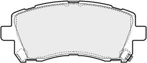 EEC Комплект тормозных колодок, дисковый тормоз BRP1070