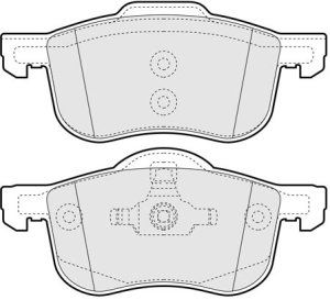 EEC Piduriklotsi komplekt,ketaspidur BRP1075