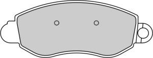 EEC Комплект тормозных колодок, дисковый тормоз BRP1167