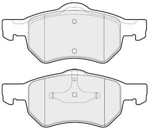 EEC Комплект тормозных колодок, дисковый тормоз BRP1229
