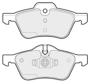 EEC Piduriklotsi komplekt,ketaspidur BRP1257