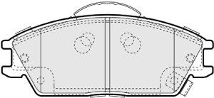 EEC Комплект тормозных колодок, дисковый тормоз BRP1310