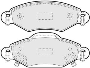 EEC Комплект тормозных колодок, дисковый тормоз BRP1315