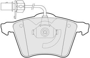 EEC Комплект тормозных колодок, дисковый тормоз BRP1323