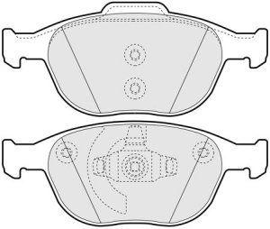 EEC Piduriklotsi komplekt,ketaspidur BRP1326