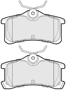 EEC Комплект тормозных колодок, дисковый тормоз BRP1354