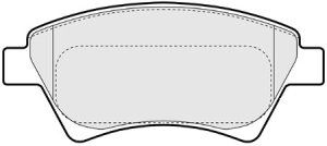 EEC Комплект тормозных колодок, дисковый тормоз BRP1410
