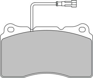 EEC Piduriklotsi komplekt,ketaspidur BRP1424