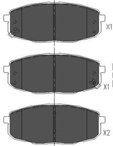 EEC Комплект тормозных колодок, дисковый тормоз BRP1555
