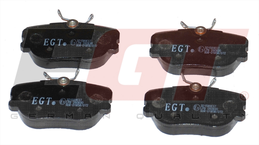 EGT Комплект тормозных колодок, дисковый тормоз 321589EGT