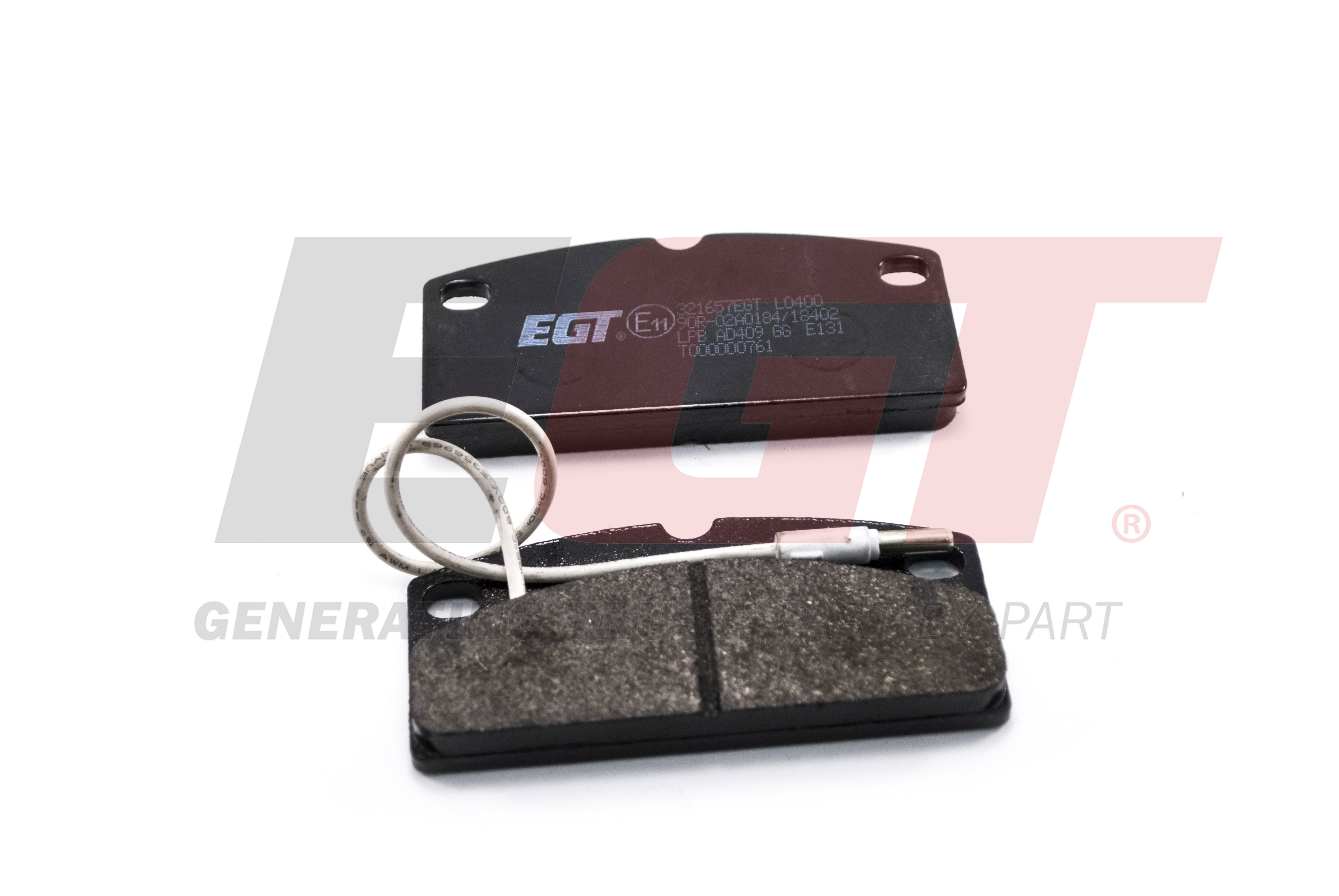 EGT Комплект тормозных колодок, дисковый тормоз 321657EGT