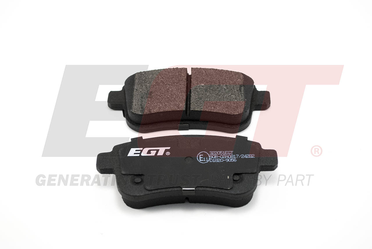 EGT Комплект тормозных колодок, дисковый тормоз 322051EGT