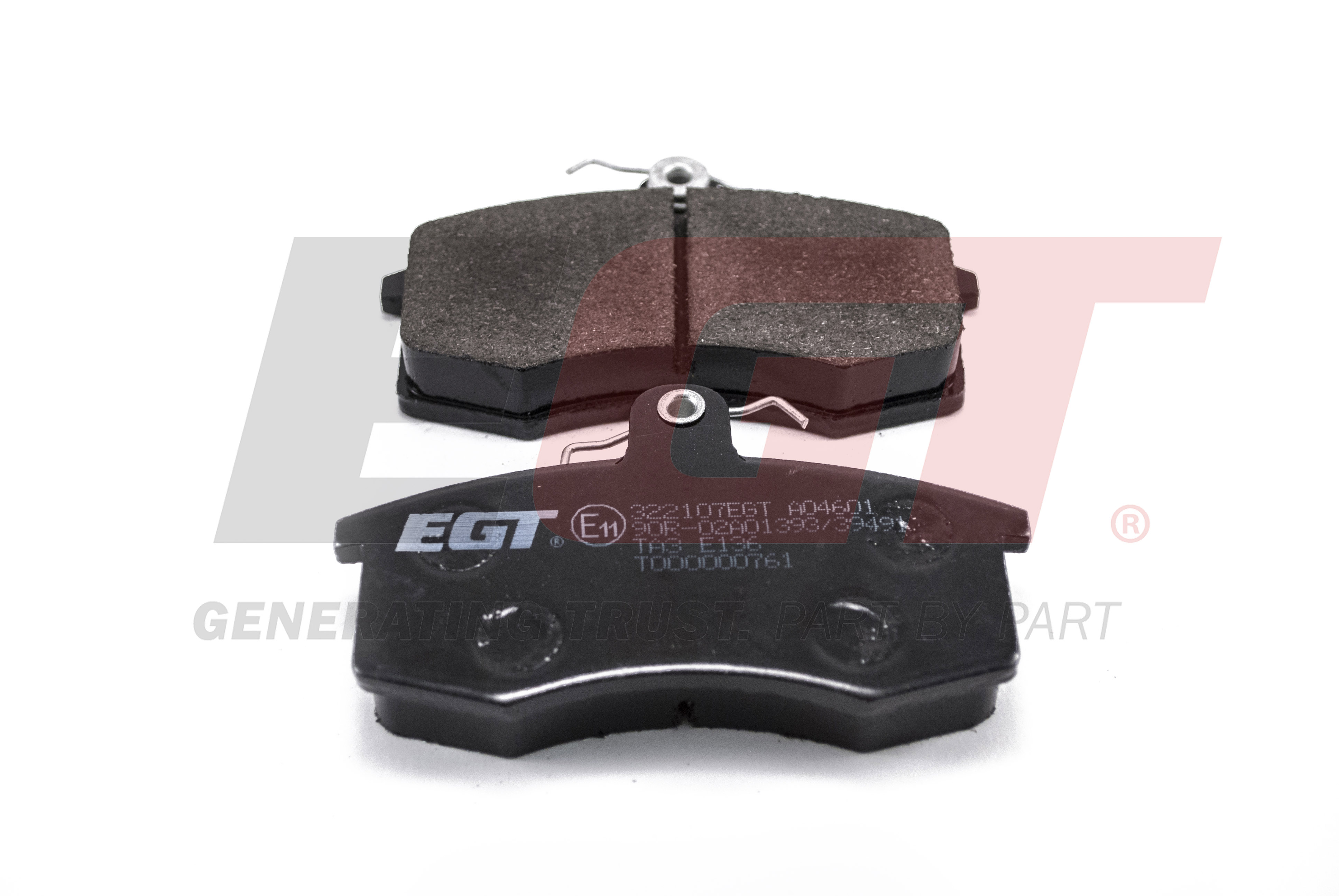 EGT Комплект тормозных колодок, дисковый тормоз 322107EGT