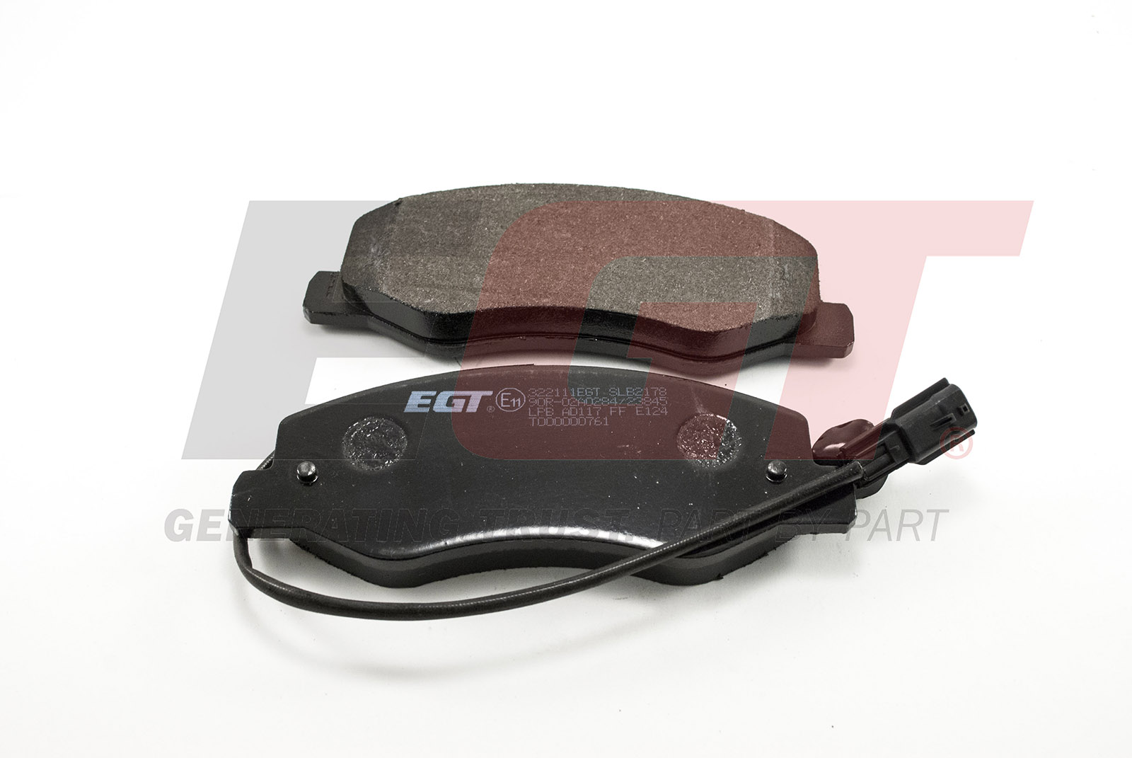 EGT Комплект тормозных колодок, дисковый тормоз 322111EGT