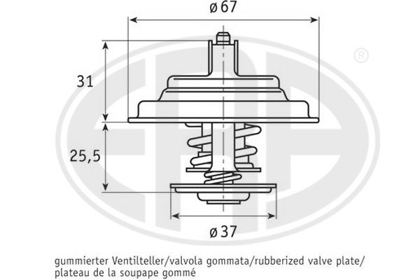 ERA Termostaat,Jahutusvedelik 350327