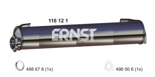 ERNST Глушитель выхлопных газов конечный 116121