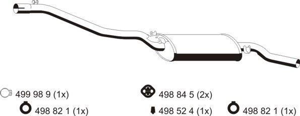 ERNST Глушитель выхлопных газов конечный 122016
