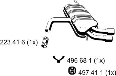 ERNST Глушитель выхлопных газов конечный 203036
