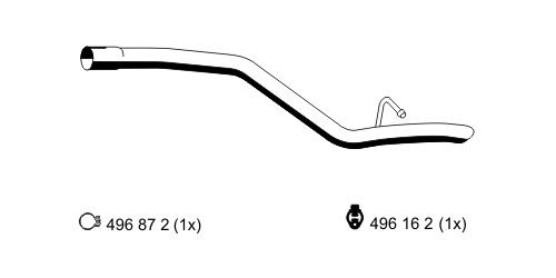 ERNST Труба выхлопного газа 314435