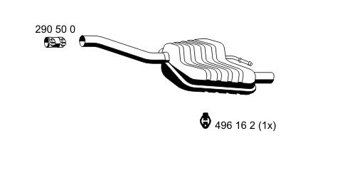 ERNST Глушитель выхлопных газов конечный 341158