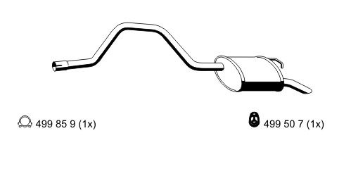 ERNST Глушитель выхлопных газов конечный 343022