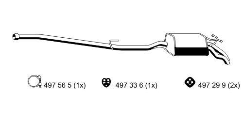 ERNST Глушитель выхлопных газов конечный 351003